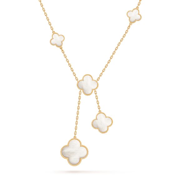 [Love More]CLOVER MOTHER OF PEARL NECKLACE 6 MOTIF