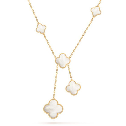 [Love More]CLOVER MOTHER OF PEARL NECKLACE 6 MOTIF