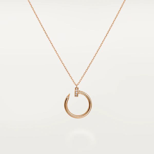 [Love More]JUSTE NECKLACE PINK GOLD