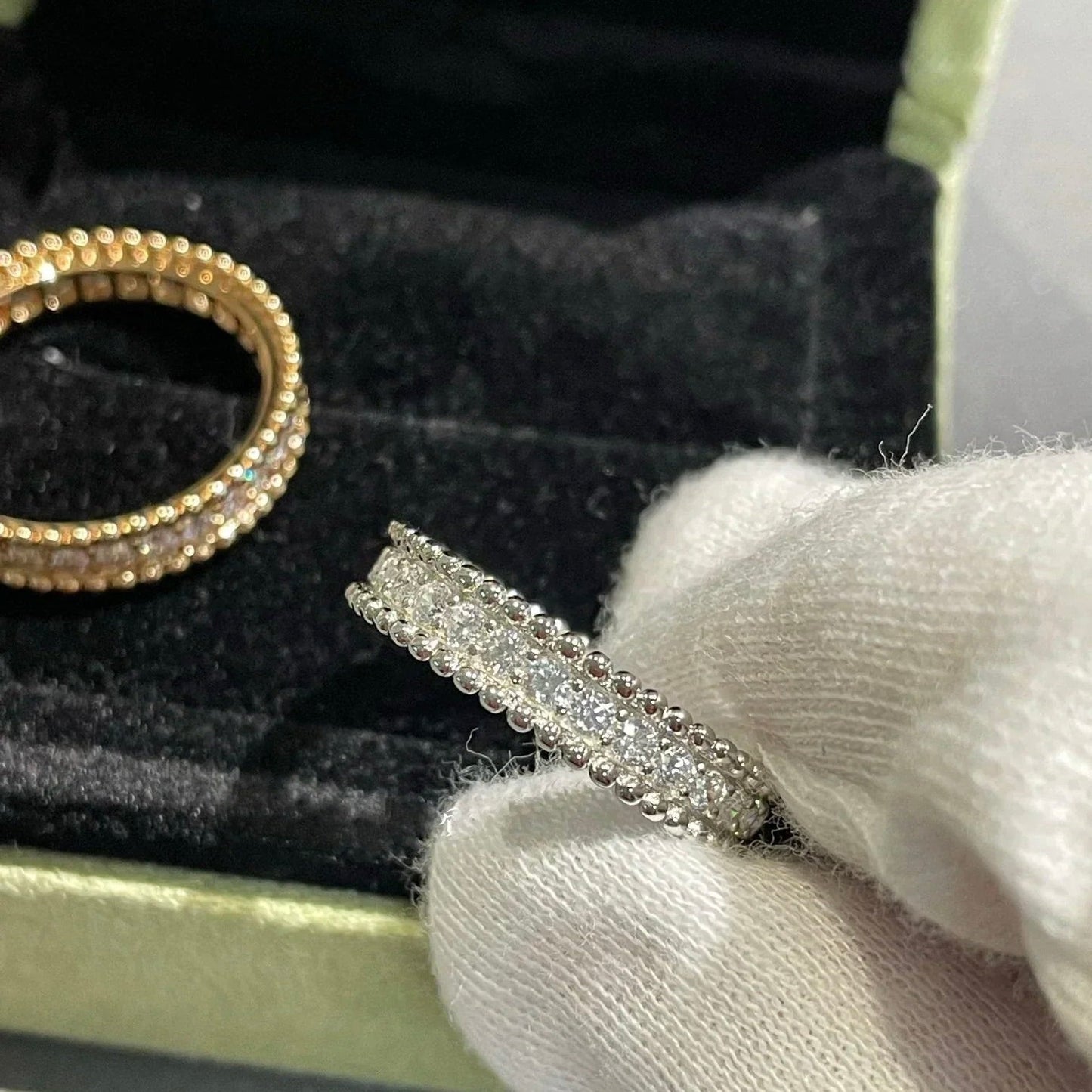 [Love More]PERLEE DIAMOND ROSE GOLD RING