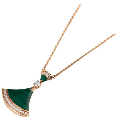 [Love More]DREAM NECKLACE MALACHITE DIAMOND