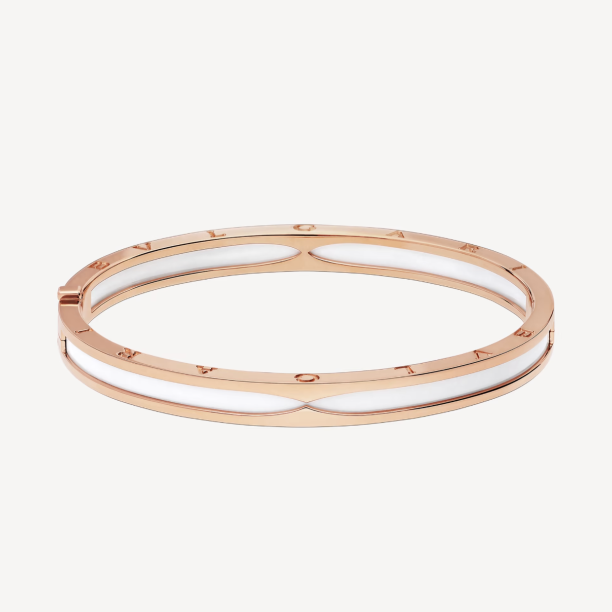 [Love More]ZERO 1 PINK GOLD WITH WHITE CERAMIC BRACELET