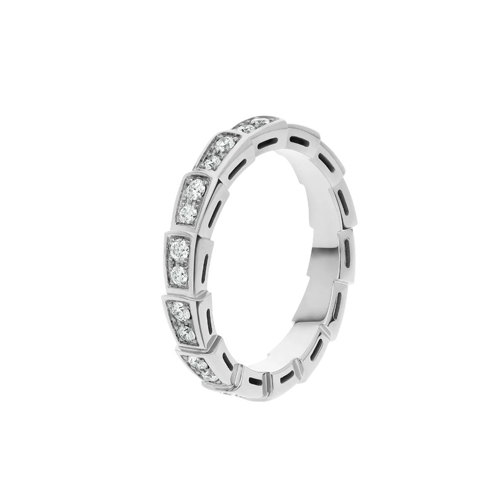 [Love More]SERPENTI RING SILVER DIAMOND PAVED 3MM