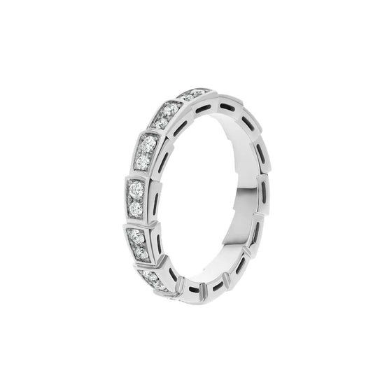 [Love More]SERPENTI RING SILVER DIAMOND PAVED 3MM