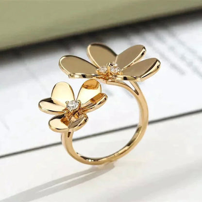 [Love More]CLOVER COMOS GOLD DIAMOND RING