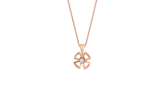 [Love More]FIOREVER NECKLACE DIAMOND CENTER