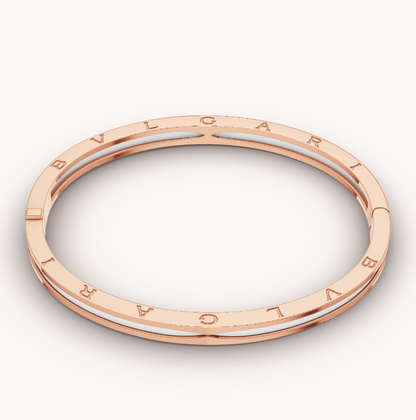 [Love More]ZERO 1 PINK GOLD WITH WHITE CERAMIC BRACELET