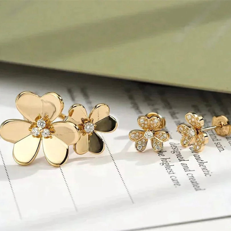 [Love More]CLOVER COMOS GOLD DIAMOND RING