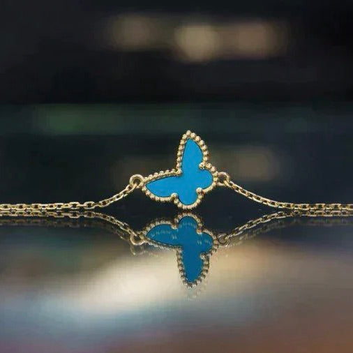 [Love More]BUTTERFLY TURQUOISE BUTTERFLY BRACELET