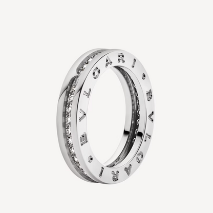 [Love More]ZERO 1 ONE-BAND PAVED DIAMONDS ON THE SPIRAL RING