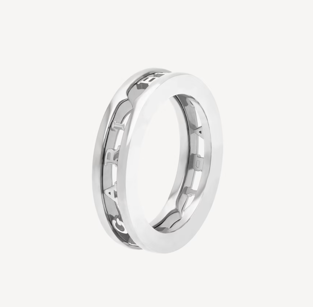 [Love More]ZERO 1 ONE-BAND WITH OPENWORK LOGO SPIRAL RING