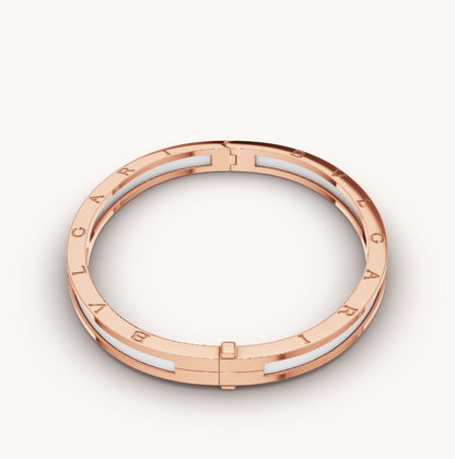 [Love More]ZERO 1 PINK GOLD WITH WHITE CERAMIC BRACELET