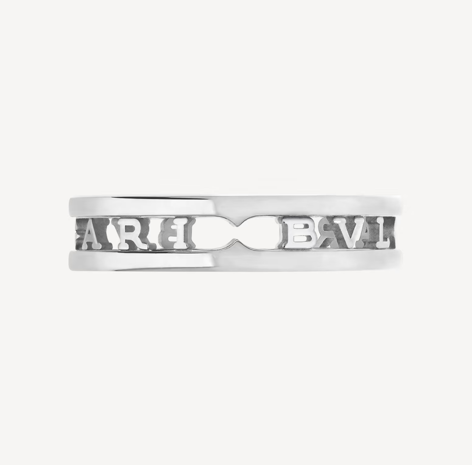 [Love More]ZERO 1 ONE-BAND WITH OPENWORK LOGO SPIRAL RING