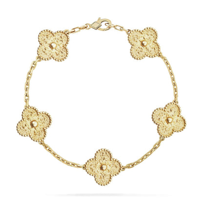 [Love More]CLOVER 5 MOTIFS BRONZING BRACELET