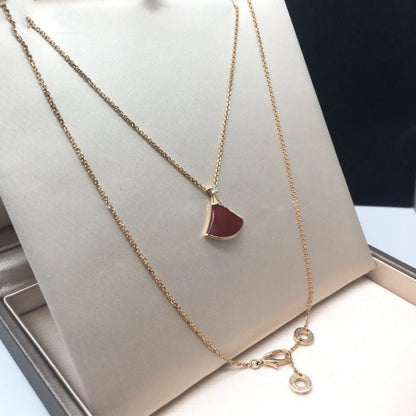 [Love More]DREAM NECKLACE CARNELIAN 1 DIAMOND