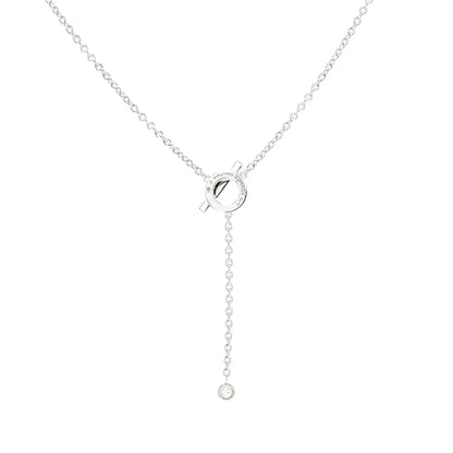 [Love More]FINESSE SILVER DIAMOND NECKLACE