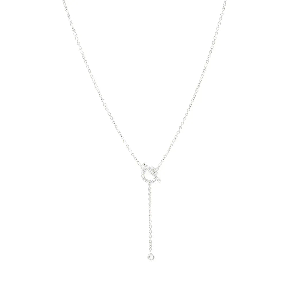 [Love More]FINESSE SILVER DIAMOND NECKLACE