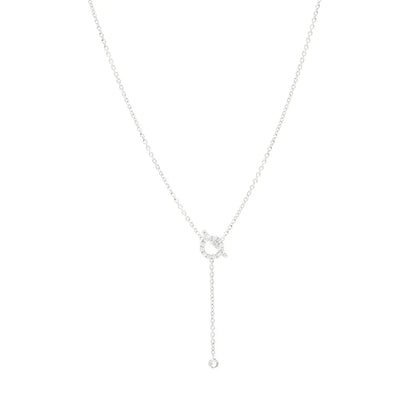 [Love More]FINESSE SILVER DIAMOND NECKLACE