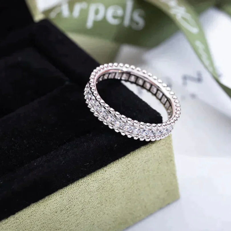 [Love More]PERLEE DIAMOND SILVER RING