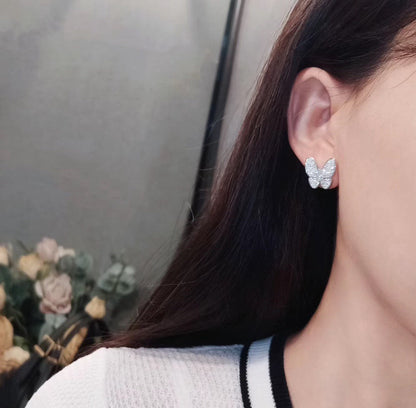 [Love More]BUTTERFLY ALL DIAMOND EARRINGS