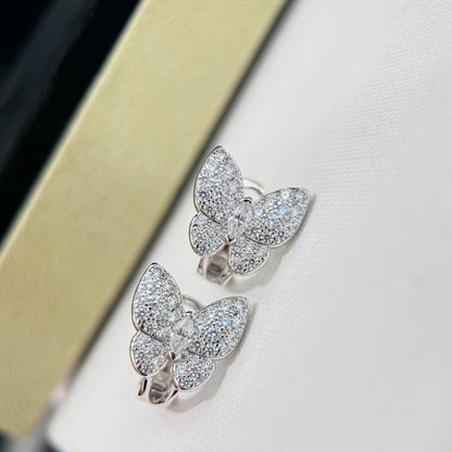 [Love More]BUTTERFLY ALL DIAMOND EARRINGS