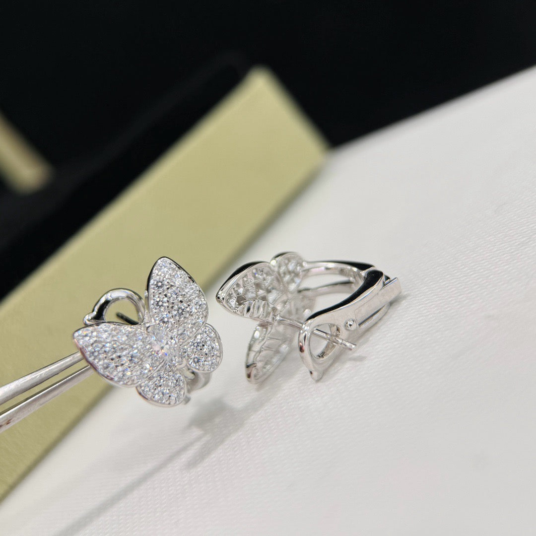 [Love More]BUTTERFLY ALL DIAMOND EARRINGS