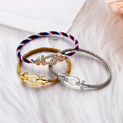 [Love More]FORCE LARGE HORSESHOE NO DIAMOND BRACELET GOLD