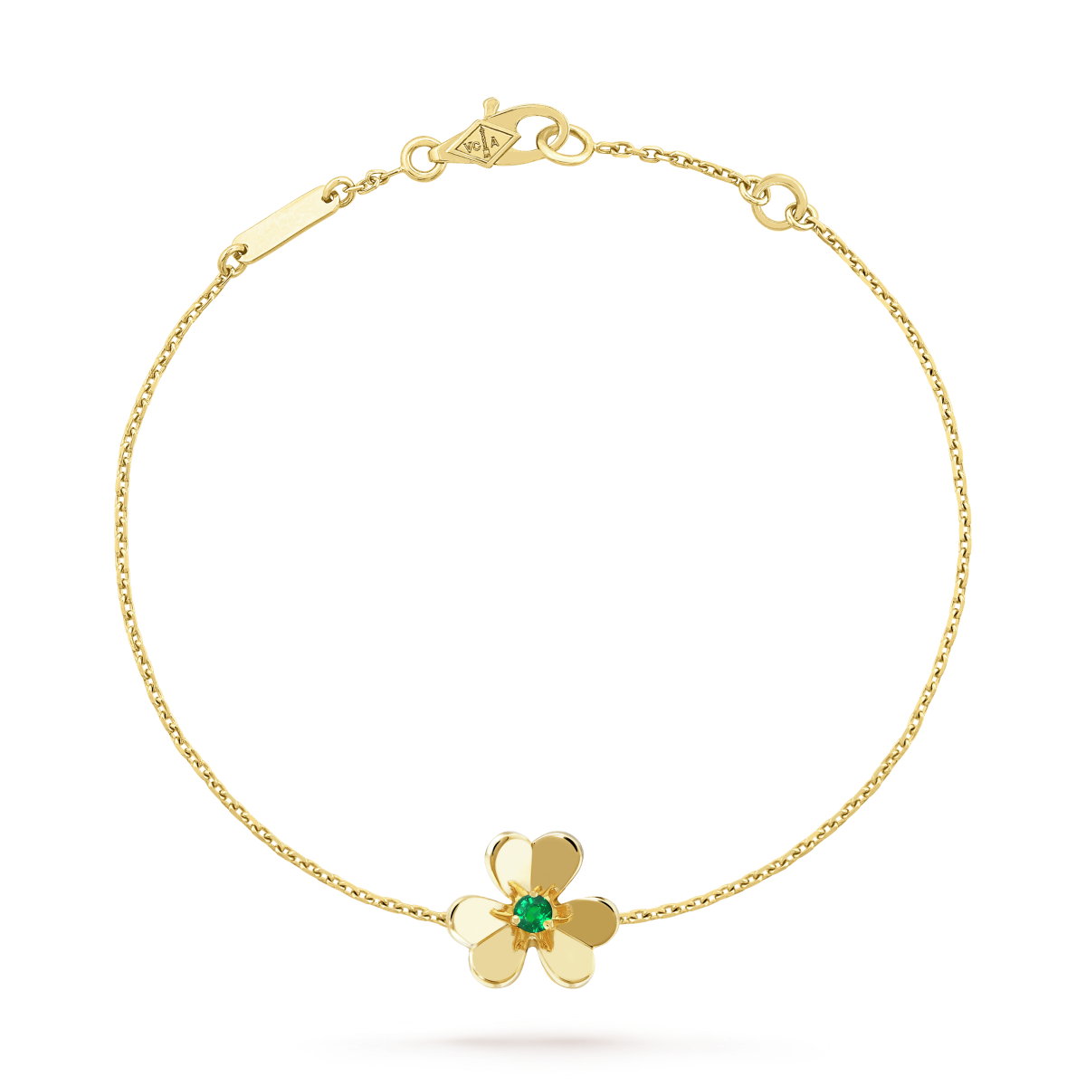 [Love More]FRIVOLE GOLD FLOWER PINK MALACHITE BRACELET