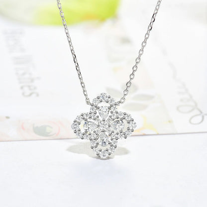 [Love More]LOOP NECKLACE FULL MOTIF DIAMOND 16MM MULTIPLE COLORS