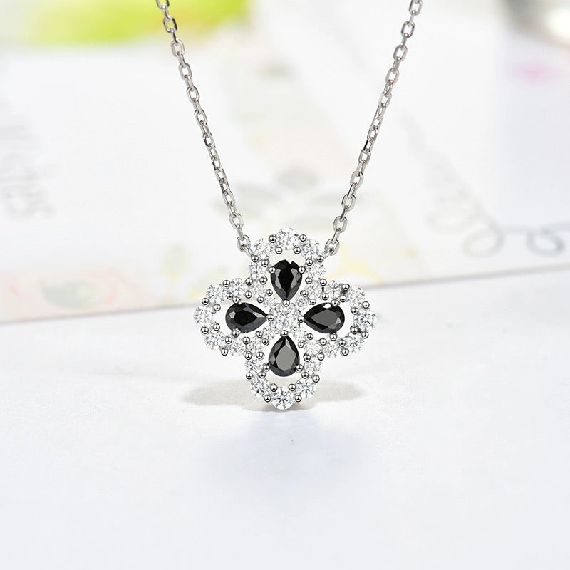 [Love More]LOOP NECKLACE FULL MOTIF DIAMOND 16MM MULTIPLE COLORS