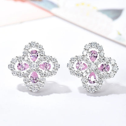 [Love More]LOOP EARRINGS FULL MOTIF DIAMOND 16MM