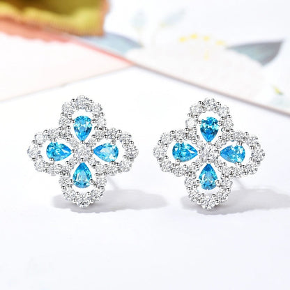 [Love More]LOOP EARRINGS FULL MOTIF DIAMOND 16MM