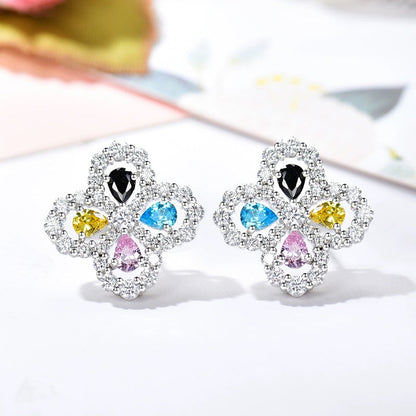 [Love More]LOOP EARRINGS FULL MOTIF DIAMOND 16MM