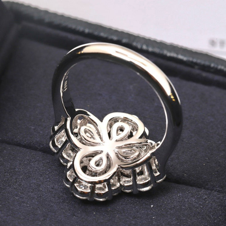 [Love More]LOOP RING FULL MOTIF DIAMOND 16MM SILVE