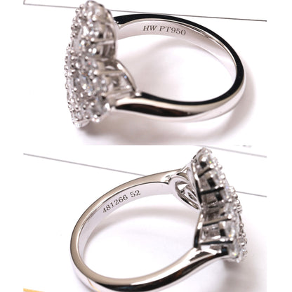 [Love More]LOOP RING FULL MOTIF DIAMOND 16MM SILVE