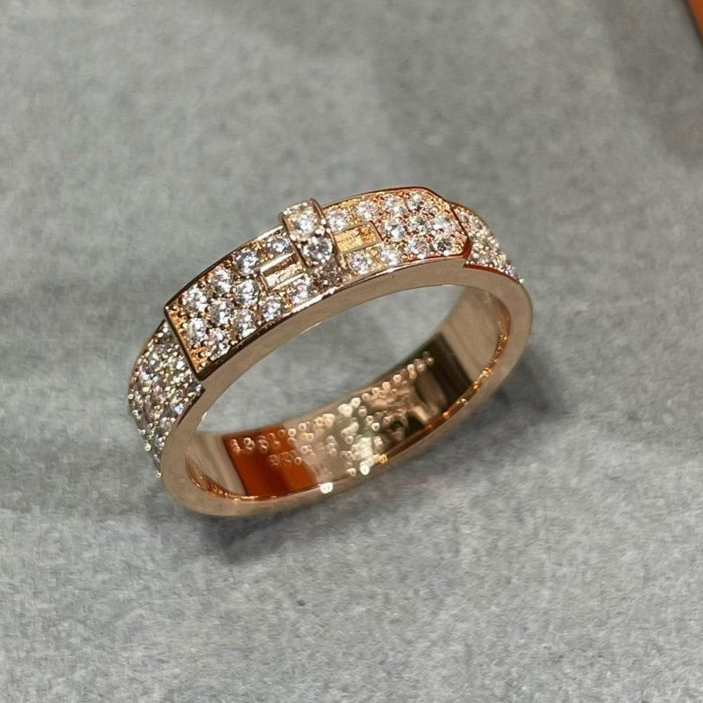 [Love More]KELLY PINK GOLD DIAMOND RING