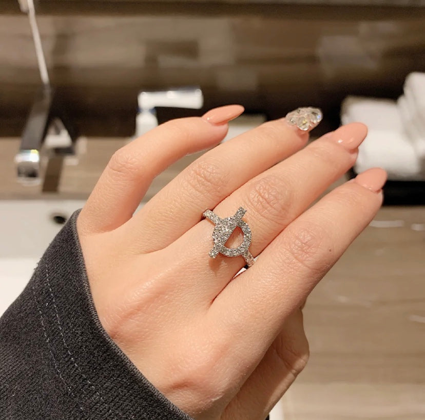 [Love More]ECHAPPEE RING SILVER DIAMOND