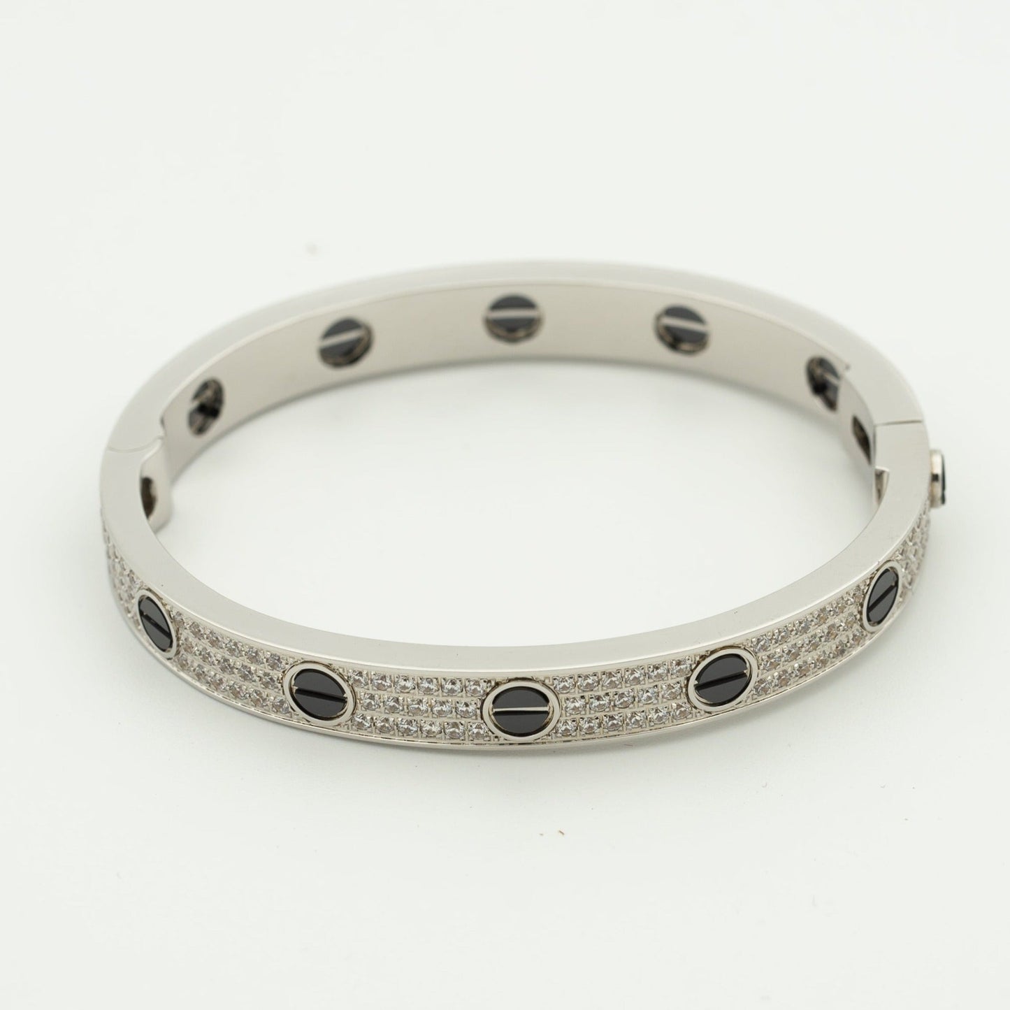 [Love More]LOVE BRACELET 6.1MM DIAMOND-PAVED CERAMIC