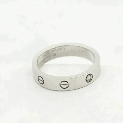 [Love More]LOVE RING 4MM 1 DIAMOND SILVER