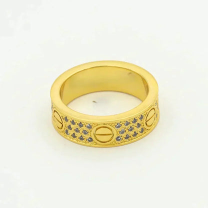 [Love More]LOVE RING 5.5MM DIAMONDS PAVED