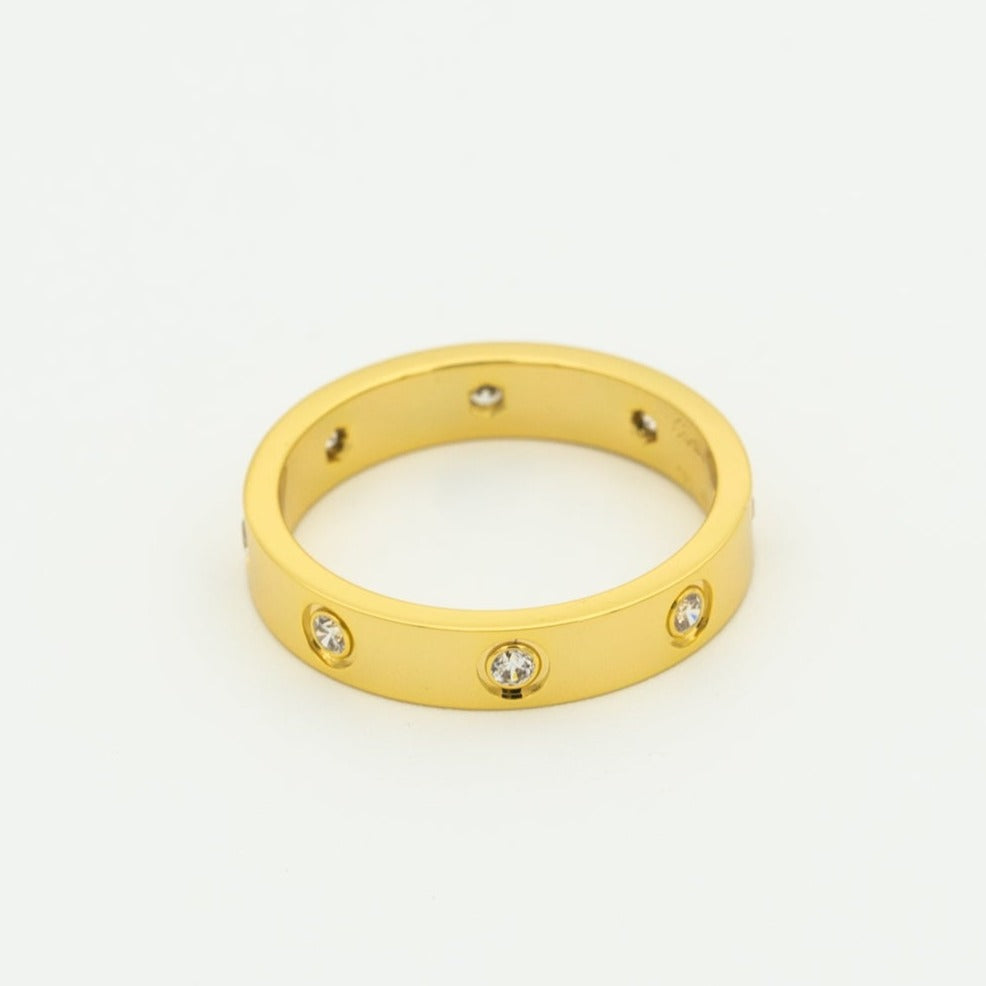 [Love More]LOVE RING 3.6MM 8 DIAMONDS