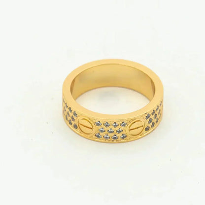 [Love More]LOVE RING 5.5MM DIAMONDS PAVED