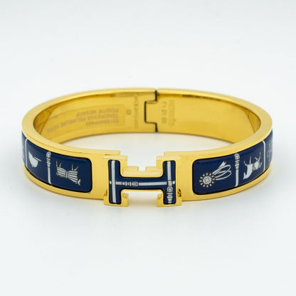 [Love More]H BRACELET BLUE CERAMIC