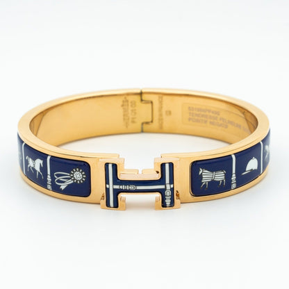 [Love More]H BRACELET BLUE CERAMIC