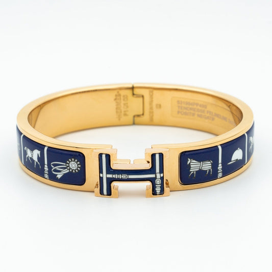 [Love More]H BRACELET BLUE CERAMIC