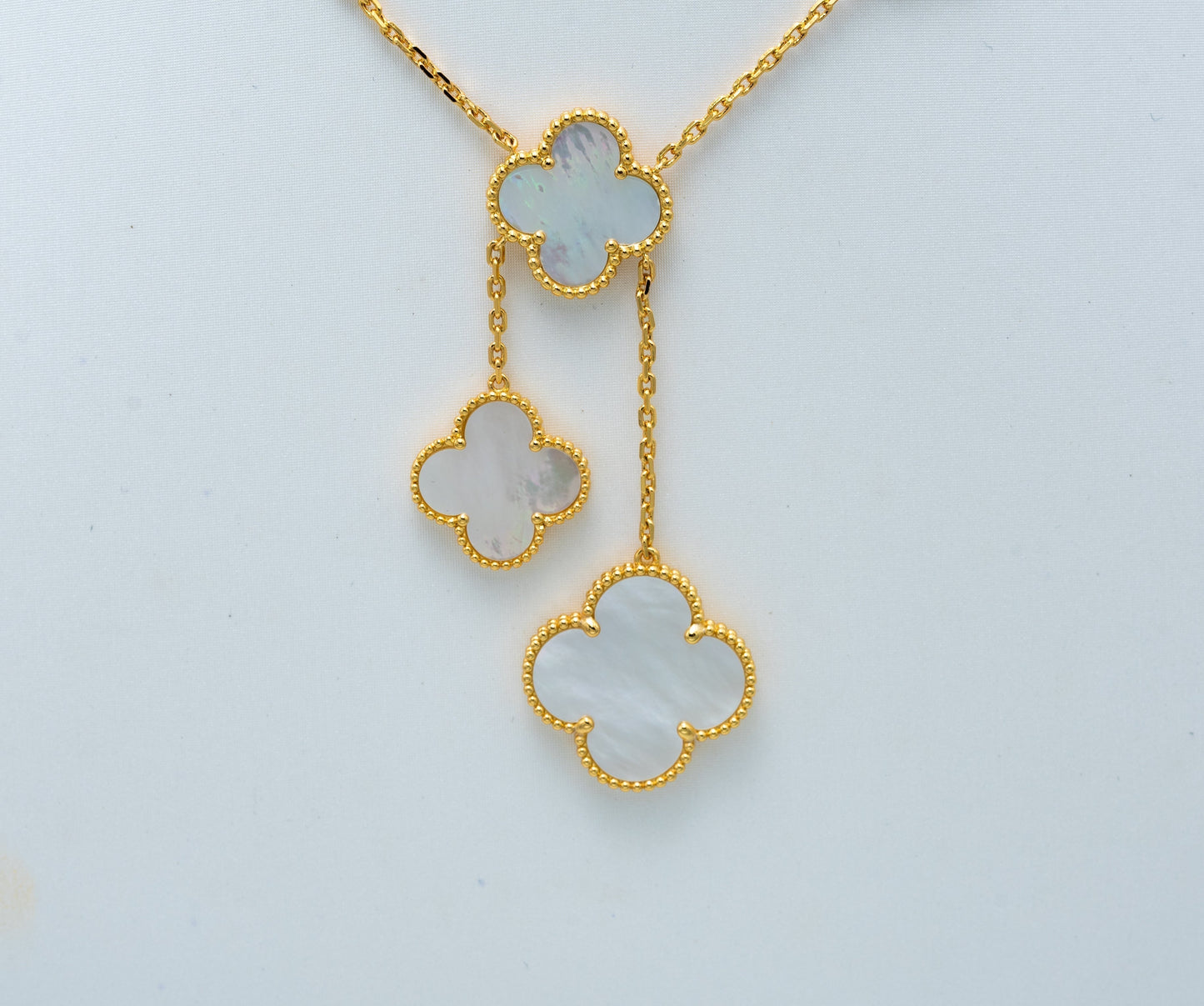 [Love More]CLOVER MOTHER OF PEARL NECKLACE 6 MOTIF