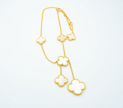 [Love More]CLOVER MOTHER OF PEARL NECKLACE 6 MOTIF