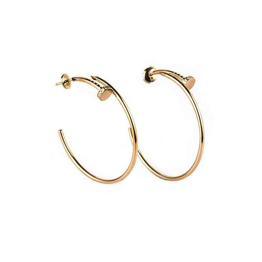 [Love More]JUSTE EARRINGS GOLD DIAMONDS 1.8MM