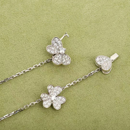 [Love More]FRIVOLE SILVER 9 FLOWERS NECKLACE