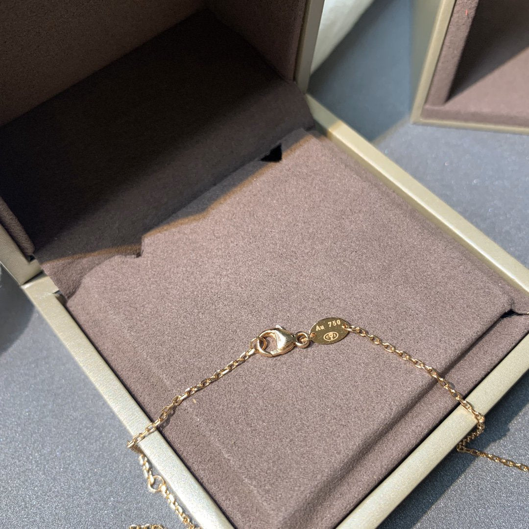 [Love More]JEUX DE PINK GOLD DIAMOND NECKLACE